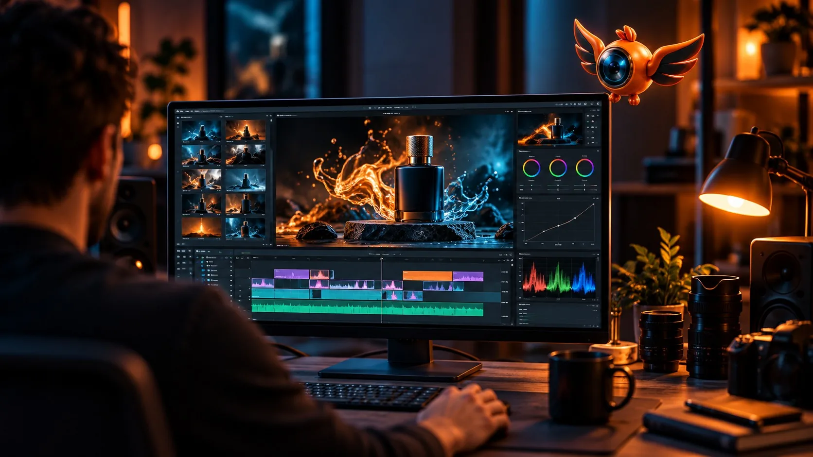 Fotograma de un video producido con inteligencia artificial